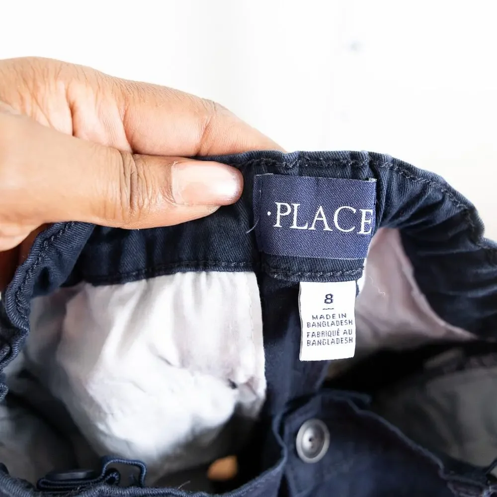Children's Place Navy Blue Chino Skinny Pant, 8